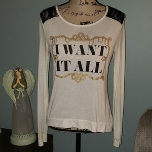 Terry Leigh Apparel I Want It All Framed Lace Top